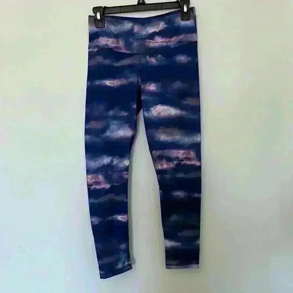 Zella Blue Gray Cloud Inspired Leggings - Picture 1 of 3